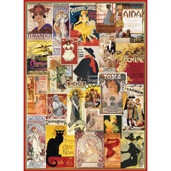 Puzzle Eurographics - Poster D'epoca Di Teatro E Opera, 1000 Pezzi-image