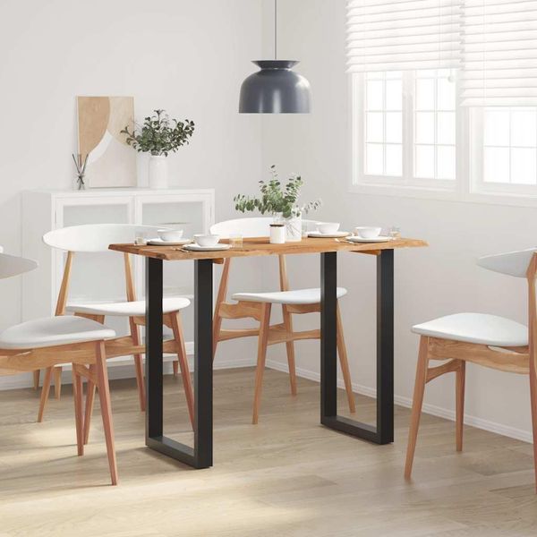 Vidaxl Tavolo Da Pranzo 110X50X76 Cm In Legno Massiccio Di Acacia-image