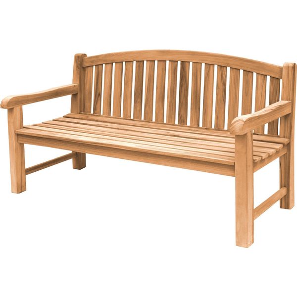 Teako Design Elegante Panchina Da Giardino Bari In Teak - Resistente Alle Intemperie E In Varie Misure (Extra Spessa, 180 Cm)-image