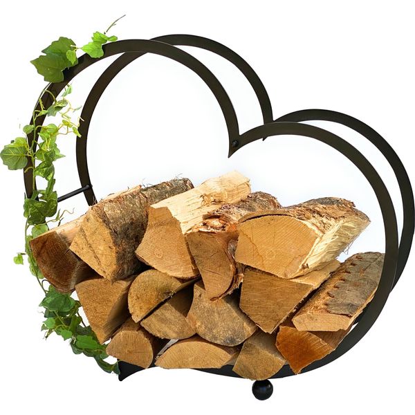 Dandibo Porta Legna Da Ardere Per Interni In Metallo Cuore Porta Legna Da Ardere 64 Cm 181134 Cesto Porta Legna Da Ardere Porta Legna Da Ardere-image