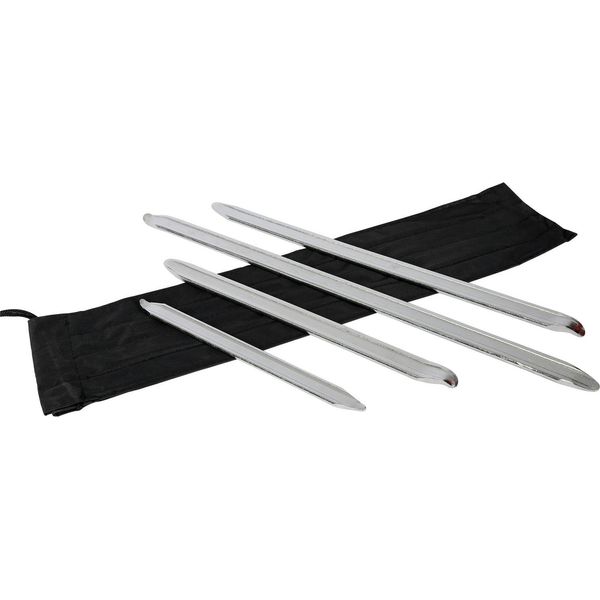 Set Smontagomme Wiltec 4 Pezzi, 300-600 Mm, Con Leva Per Pneumatici In Acciaio Cromato Con Borsa Per Rotoli, Leva Per Cambio Pneumatici, Montaggio Pneumatici-image