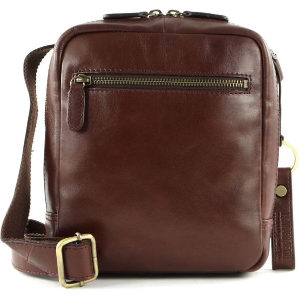 Leonhard Heyden Pelle Borsa A Tracolla Cambridge Body Bag Redbrown Marrone-image