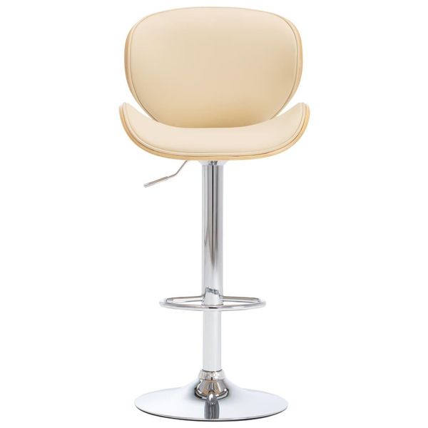 Syfax™ Sedia Da Bar Crema In Pelle Finta-image