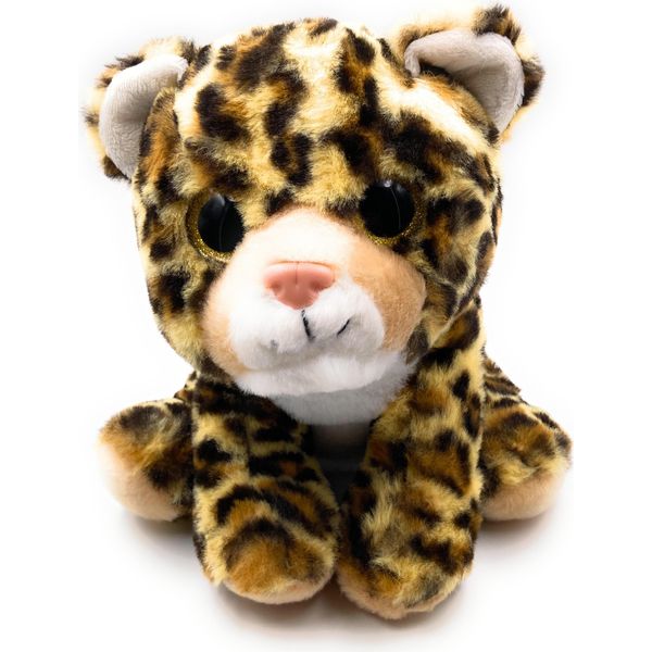 Onwomania Peluche Predatore Grande Gatto Leopardo Lunghezza 25 Cm Marrone-image
