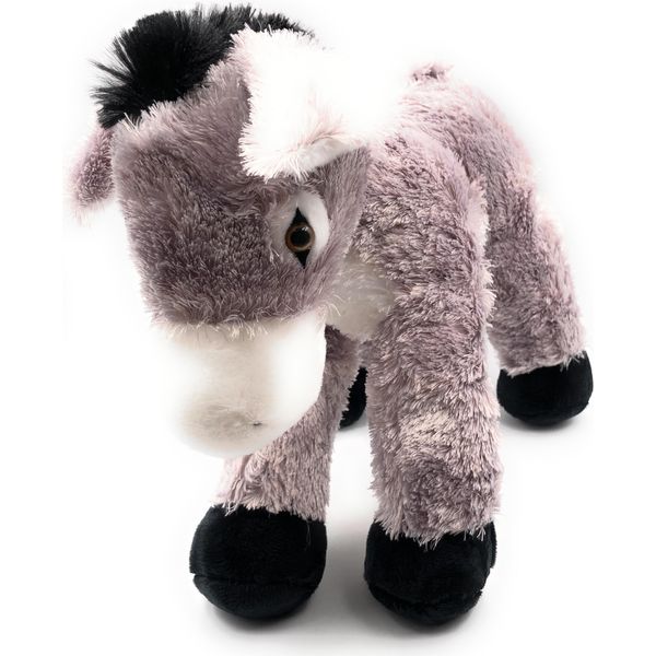 Onwomania Peluche Mulo Orecchie Lunghe Asino Da Equitazione Lunghezza 34 Cm Grigio-image