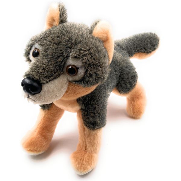 Onwomania Peluche Peluche Cane Predatore Lupo Lunghezza 30 Cm Grigio-image