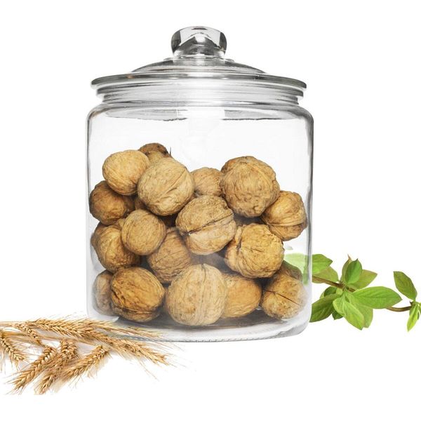 Barattolo Di Stoccaggio 4L Con Coperchio Barattolo Di Vetro Barattolo Di Stoccaggio Barattolo Per Caramelle Barattolo Per Biscotti Barattolo Per Conserve-image