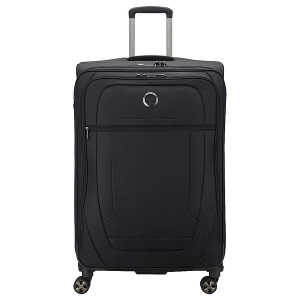 Delsey Paris Carrello Helium Dlx Expandable 4 Double Rolls Trolley 78 Black Nero-image