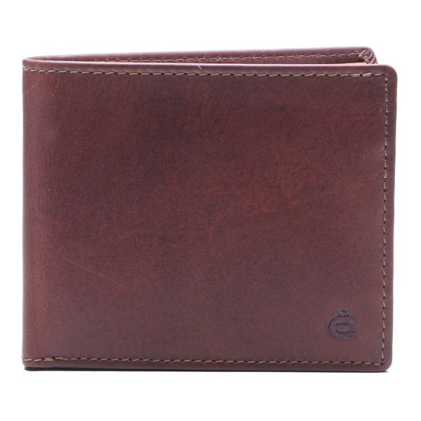 Esquire Pelle Portafoglio Dallas Wallet Quer Classic Brown Marrone-image