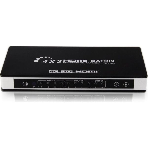 Inf Switch / Splitter Hdmi Matrix 4X2 Uhd 4K2K 3D Con Funzione Edid-image
