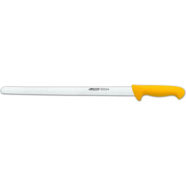 Coltello Per Salsicce Arcos Color - Prof 293800 In Acciaio Inox Nitrum E Mango Lama Ergonomica In Polipropilene Giallo E Lama Da 40 Cm, Vetrinetta-image