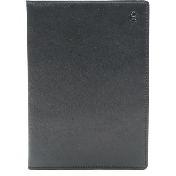 Esquire Pelle Caso Di Identificazione Logo Id Card Case Black Nero-image
