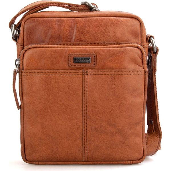Spikes & Sparrow Pelle Borsa A Tracolla Bronco Crossover Brandy Marrone-image