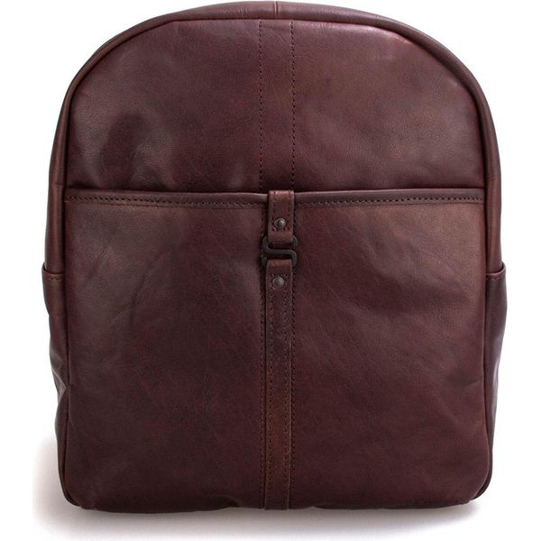 Spikes & Sparrow Pelle Zaino Bronco Backpack Dark Brown Marrone-image