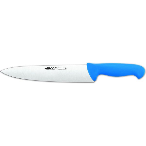 Coltello Da Cuoco Arcos Color - Prof 292223 In Acciaio Inox Nitrum E Polipropilene Ergonomico Mango E Lama Da 25 Cm, Vetrina-image