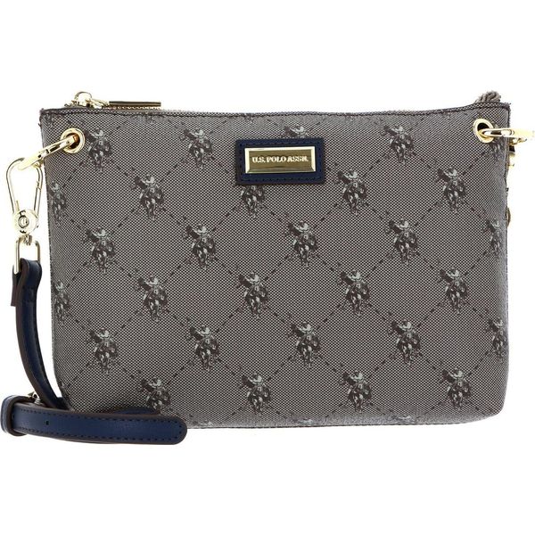 U.S. Polo Assn. Borsa A Tracolla Hampton Flat Crossbody Bag Brown / Navy Verde-image