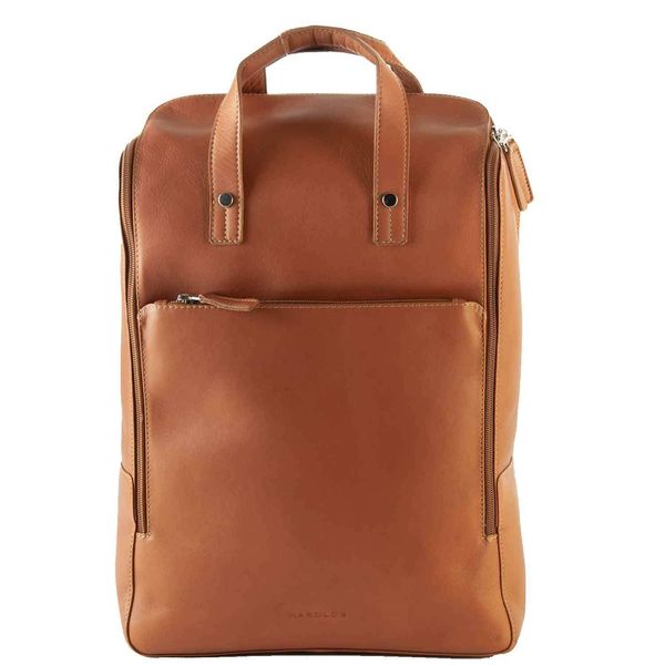 Harold's Pelle Zaino Per Il Tempo Libero Zaino Con Scomparto Per Laptop Campo U-City-Backpack Cognac Marrone Chiaro-image