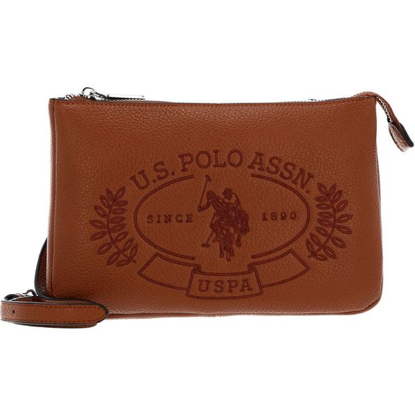 U.S. Polo Assn. Borsa A Tracolla Hailey Flat Crossbody Bag Tan Marrone-image