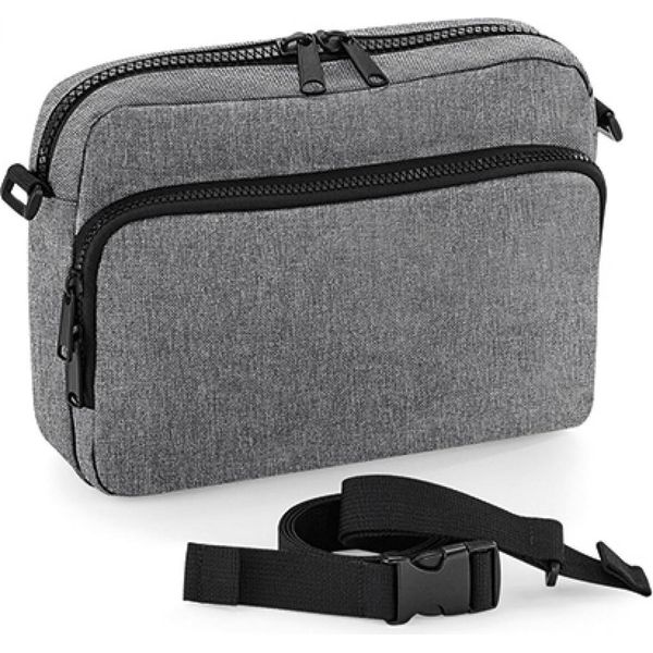 Bagbase BG242 | Modulr 2 Litre Multipocket, 26 X 19 X 7 Cm - Colore: Grigio Marl - Dimensioni: 26 X 19 X 7 Cm-image