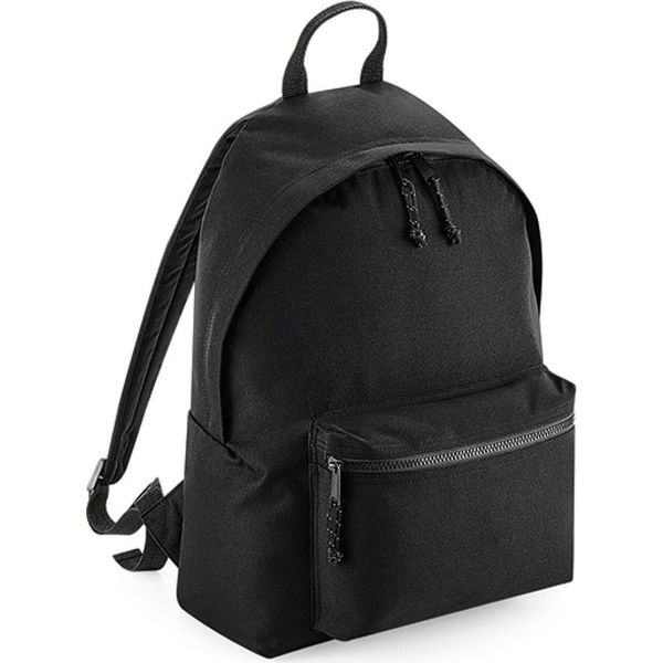 Bagbase BG285 | Zaino Riciclato, 31 X 42 X 21 Cm - Colore: Nero - Dimensioni: 31 X 42 X 21 Cm-image