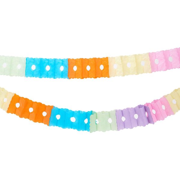Ghirlanda Arcobaleno Decorazione Festa Colorata 6M - Taglia Unica-image