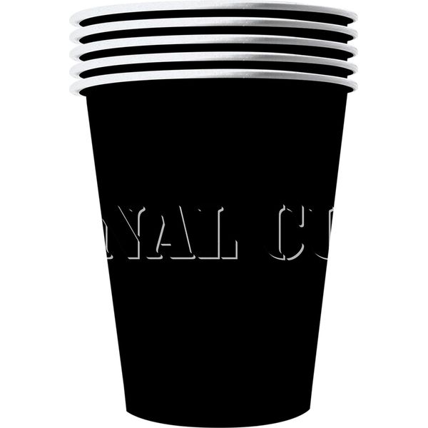 Bicchiere Americano Grande Decorazione Per Feste 20 Pezzi Nero 530 Ml --image