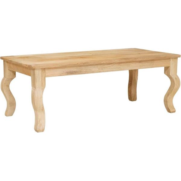 Vidaxl Tavolino Brown 100 X 55 X 40 Cm In Legno Massiccio Di Mango-image
