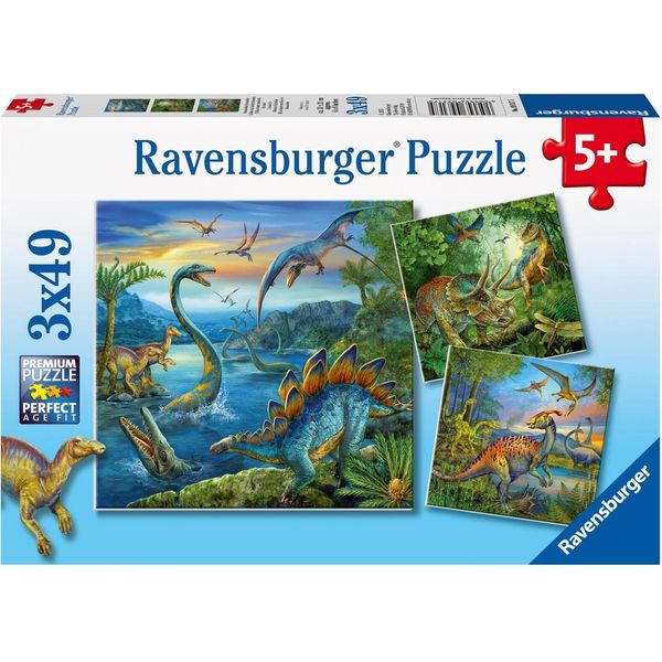 Ravensburger 9317 Puzzle Fascination Dinosaurs 3 X 49 Pezzi 9317-image