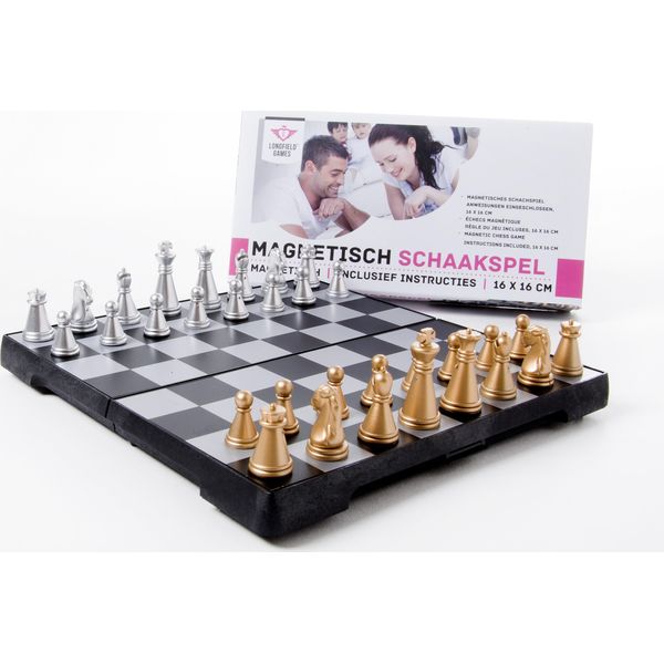 Set Di Scacchi Da Viaggio Engelhart Magnetico 16X16 Cm Gioco Di Scacchi Da Tavolo Gioco Da Tavolo-image