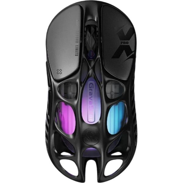 Gravastar Mercury X Pro 49 G Mouse Da Gioco Wireless, Dongle 8K, Sensore Paw 3950 Da 32.000 Dpi, Frequenza Di Polling Di 8.000 Hz, Nero-image