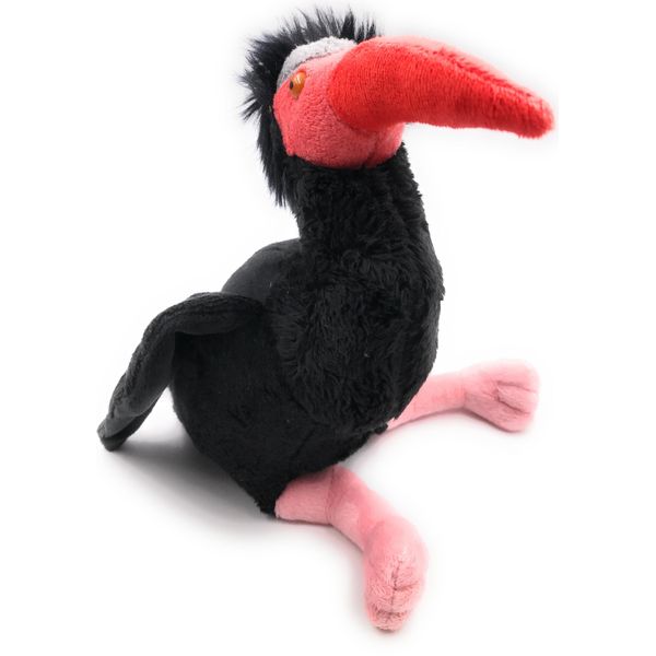 Onwomania Peluche In Tessuto Animale Ibis Calvo Uccello Nero 25 Cm-image