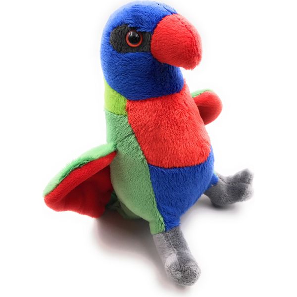 Onwomania Peluche Peluche In Tessuto Animale Pappagallo Lori Uccello Colorato 18 Cm-image