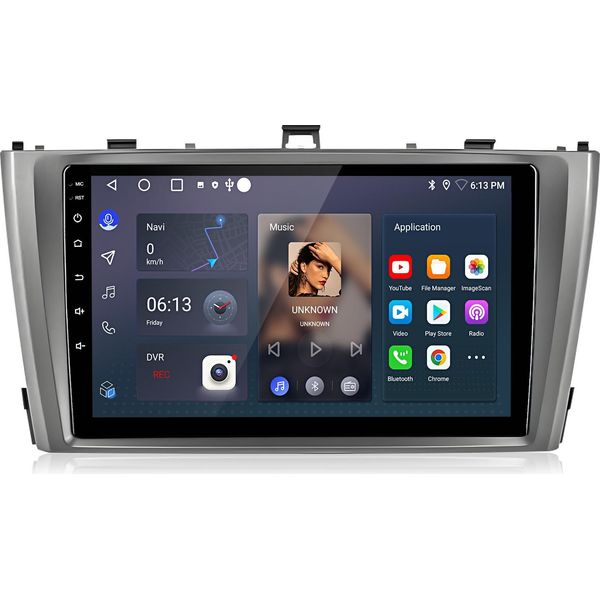 Radio 9 Pollici 6+128 Gb Android Autoradio Per Toyota Avensis 2008-2015 Wireless Carplay Android Auto 4G Wifi Navigazione Gps 8 Core Rds Dsp Dab+ Bluetooth-image