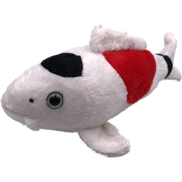 Onwomania Peluche In Tessuto Animale Koi Carpa Pesce Bianco 22 Cm-image