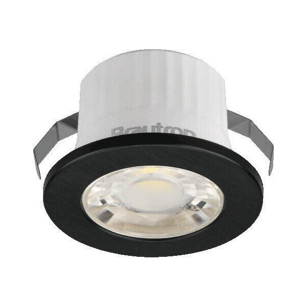 Braytron Led Mini Faretto Da Incasso 3W Spot IP54 Impermeabile 240 Lumen 4000K Bianco Neutro Faretto Da Incasso Rotondo Nero-image