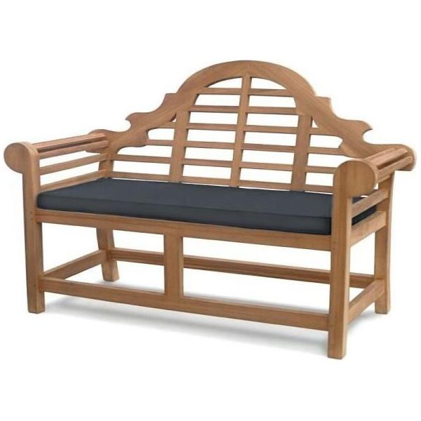 Cuscino Da Panca Teako Design 140X47 Cm Per Panca Da Giardino Caserta - Seduta Confortevole, Resistente Alle Intemperie E Di Facile Manutenzione (Nero)-image