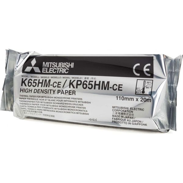 Mitsubishi Electric K65HM-CE / KP65HM-CE 110 Mm X 20 M - Rotolo Termico - Bianco-image