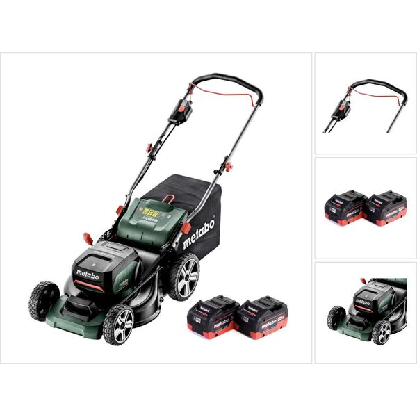 Metabo Rm 36-18 Ltx Bl 46 Tosaerba A Batteria 36 V ( 2X 18 V ) 46 Cm Brushless + 2X Batteria 8,0 Ah - Senza Caricabatterie-image