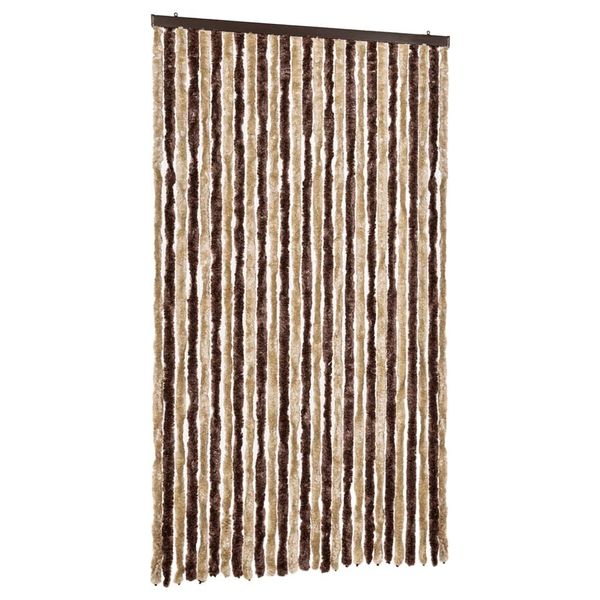 Vidaxl Tenda Zanzariera Beige E Marrone Chiaro 118X220 Cm In Ciniglia-image