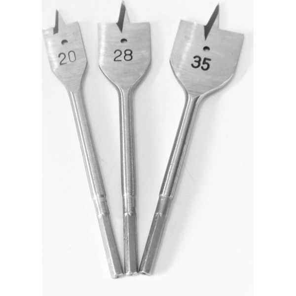 Set Di Punte Per Fresa Piatta Makita 3 Pezzi Avvitatore A Batteria Fresa Per Legno Trapano Fresa Piatta-image