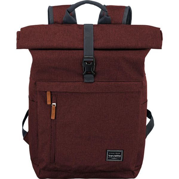 Travelite Zaino Per Il Tempo Libero Zaino Con Scomparto Per Laptop Basic Rollup Backpack 35L Bordeaux Rosso-image
