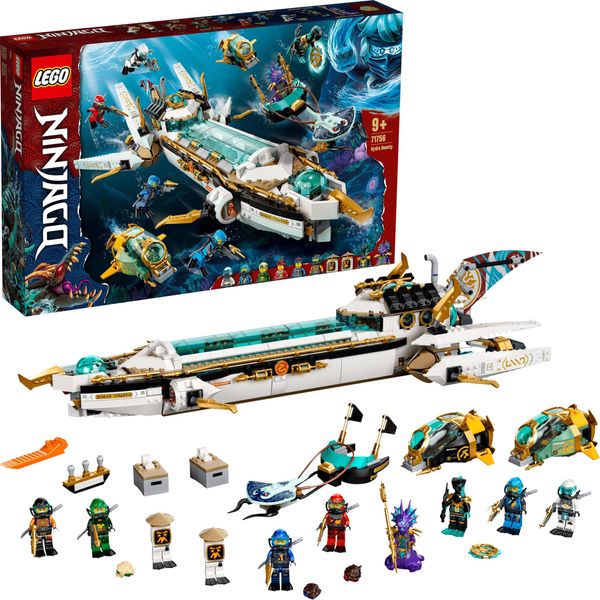 Lego 71756 Ninjago Water Sailer, Sottomarino Giocattolo Con Kai E Nya, Regali Per Bambini, Ragazzi E Ragazze Dai 9 Anni In Su, Set Di 10 Minifigure Ninja-image