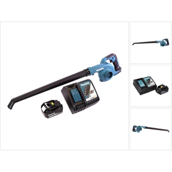 Makita Dub 186 RG1 Soffiatore A Batteria Soffiatore Per Foglie 18 V + 1X Batteria Ricaricabile 6,0 Ah + Caricabatterie-image