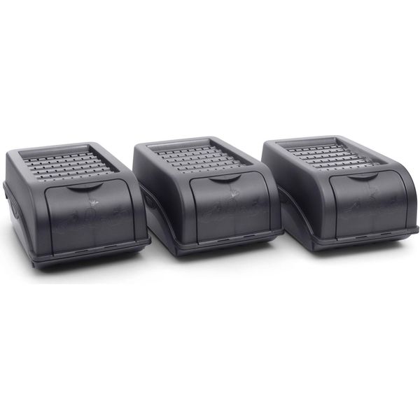 Novaliv Cassette Per Verdure Cassette Per Patate Contenitori Da 3,5L A 9L (Antracite, 3X3,5L)-image