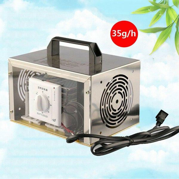 35G/H Generatore Di Ozono Ammazza Odori, Filtro Aria Ozono Purificatore D'aria Dispositivo Ozono Ozonizzatore Con Timer Per Ambienti, Fumo, Auto E Animali Domestici 220 V-image