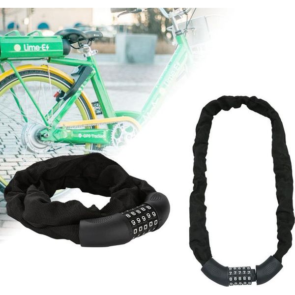Lucchetto A Combinazione Per Bicicletta 90Cm Lucchetto Per Moto Lucchetto Per Ciclomotore Lucchetto A Combinazione-image