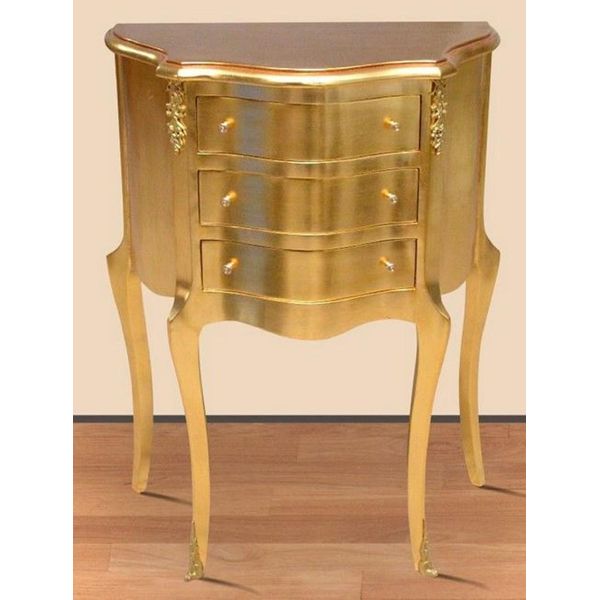 Casa Padrino Cassettiera Barocca A 3 Cassetti Oro - Arredamento-image