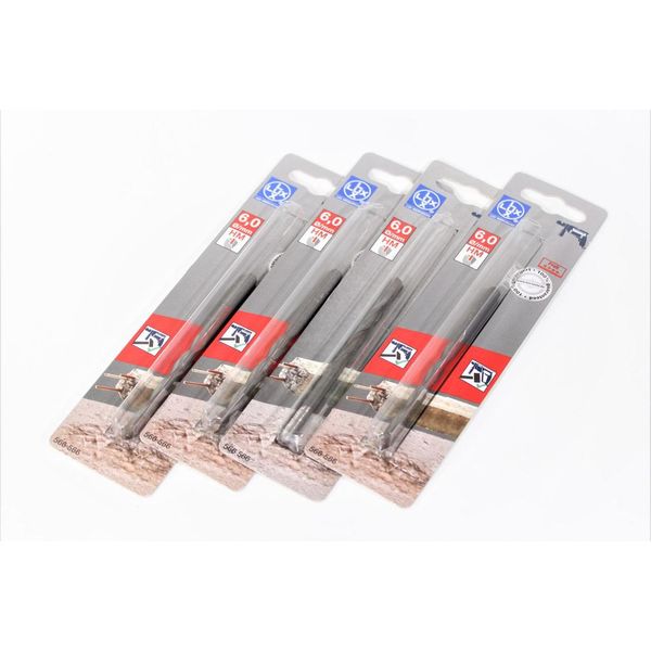 4 X Lux Trapano A Percussione ø 6Mm Trapano Per Calcestruzzo Hm Trapano Per Muratura Punta Per Trapano Utensile Di Perforazione-image