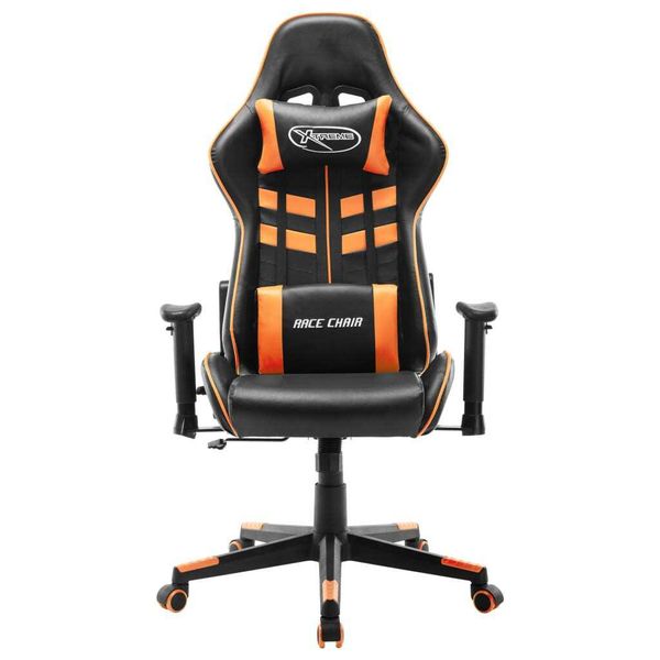 Syfax™ Sedia Da Gaming Nera E Arancione In Pelle Finta-image