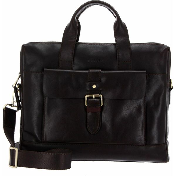Saddler Borsa Da Ufficio Borsa A Tracolla Con Scomparto Per Laptop Adam Computer Bag Dark Brown Marrone-image